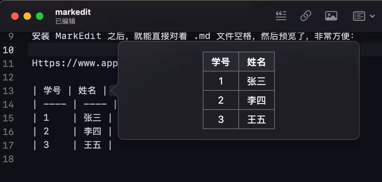 MarkEdit - 只有 2.36 MB 的开源 Markdown 编辑器,为 macOS 预览增加预览 .md 格式 4 MarkEdit - 只有 2.36 MB 的开源 Markdown 编辑器,为 macOS 预览增加预览 .md 格式 4