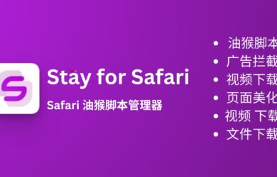 Stay for Safari - 油猴脚本、广告拦截、视频下载、页面美化等 7 个功能的 Safari 扩展[iOS/macOS] 7
