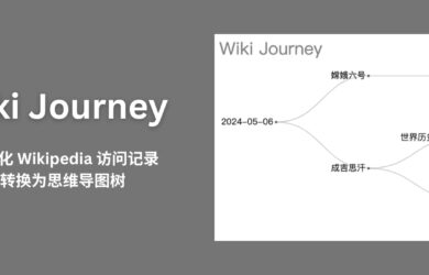 Wiki Journey - 可视化 Wikipedia 访问记录，转换为思维导图树[Chrome/Firefox] 15
