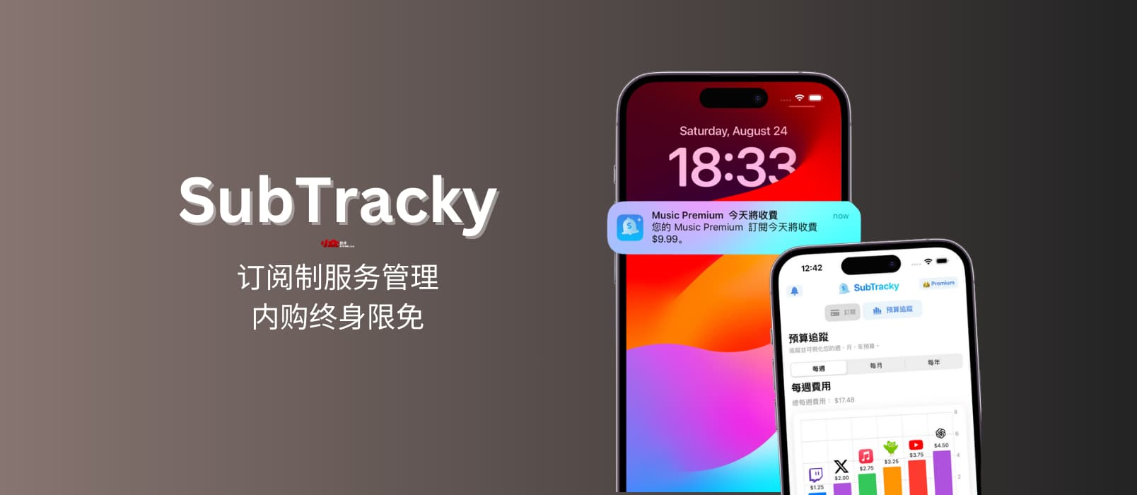 SubTracky - 订阅制服务管理应用，内购终身限免[iPhone] 1