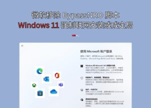 微软移除 BypassNRO 脚本，Windows 11 安装时强制联网或成定局 13
