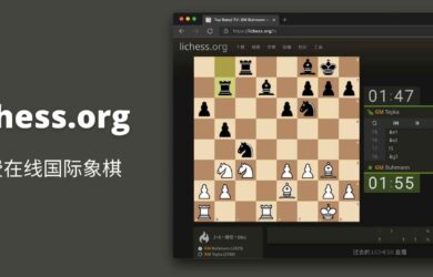 lichess.org - 免费在线国际象棋，可跟陌生人匹配，可与好友间约架，还可以虐电脑 12