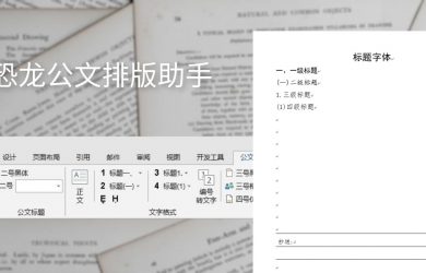 小恐龙公文排版助手：自动排版以符合《党政机关公文格式国家标准》 8